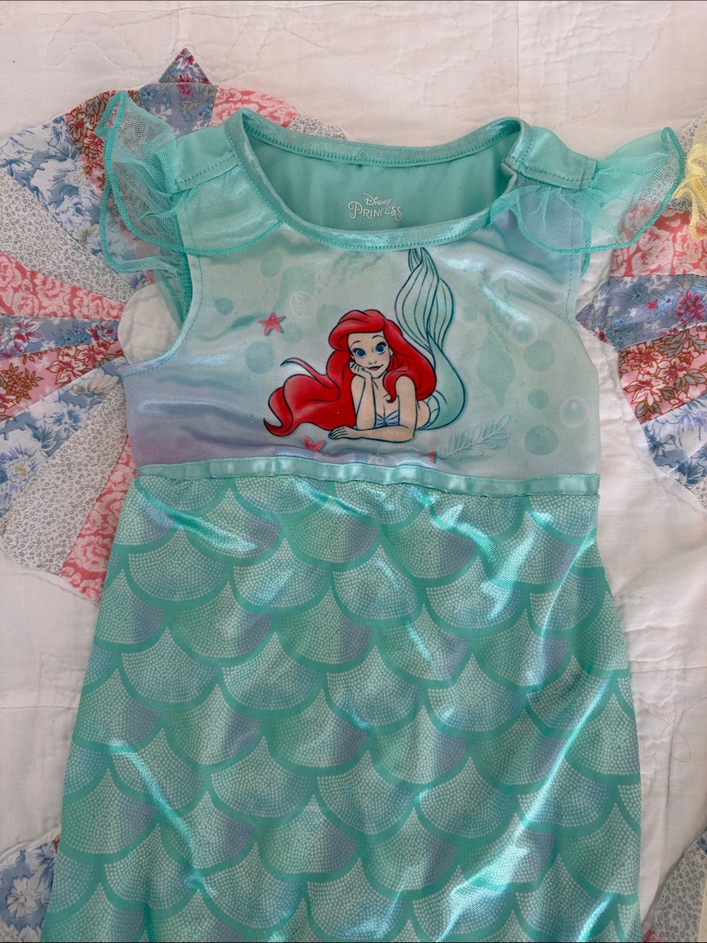 Disney Ariel & Belle Character Dress-Up Gowns - Teal & Yellow - Picture 2 of 4